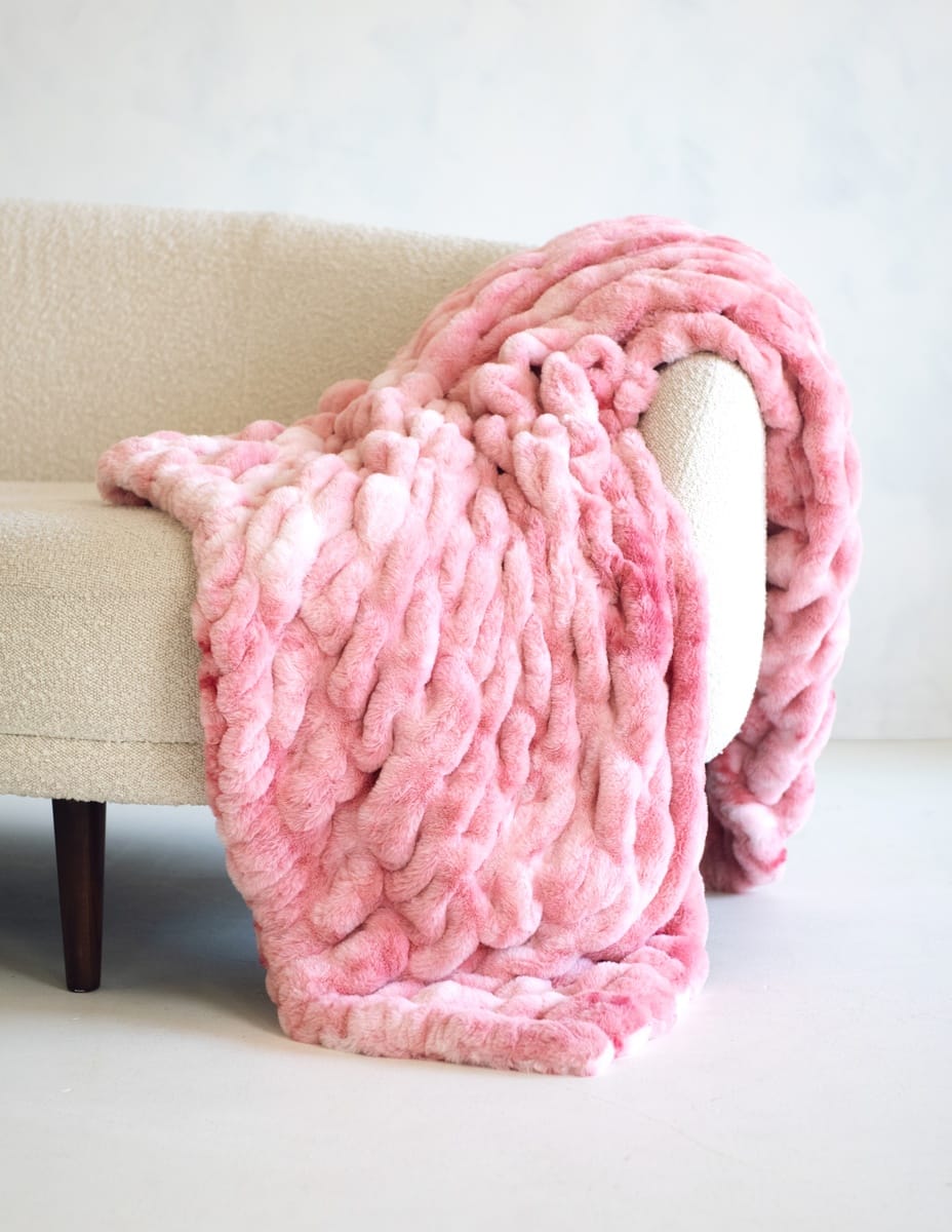 Cozy Throw Blanket, Hugs Cotton Candy Pink for Sofas, Beds and Relaxing at Home, 5 Size Options image 8