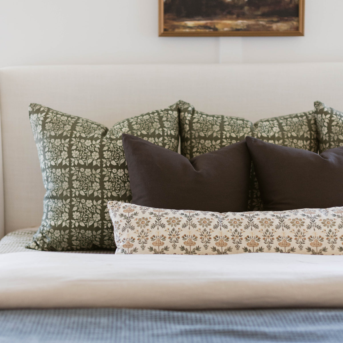 Decorative Pillow Cover, Fannie Lumbar 12x20" 12x40" for Sofas, Beds and Living Room Accents image 8