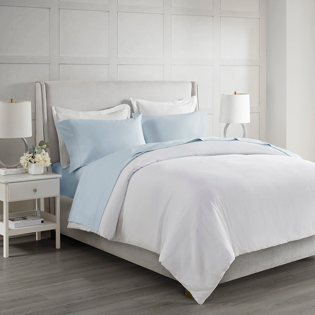 Bed Sheet Set, 500 Thread Count Egyptian Cotton Deep Pocket, Machine-Washable Care for Everyday Bedroom Comfort and Guest Rooms image 8