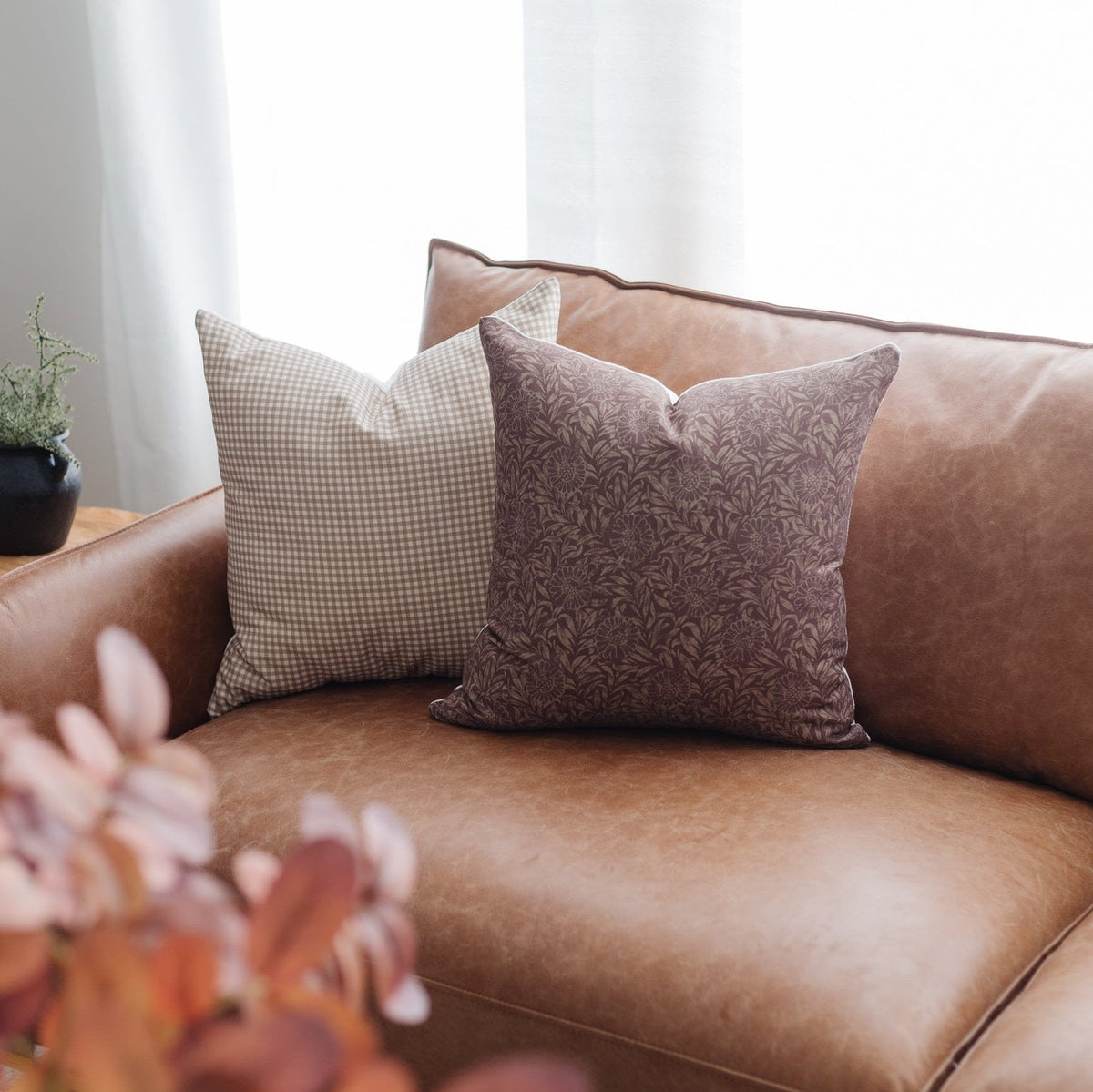 Decorative Pillow Cover Set, Colette 18" 22" 24" 26", Lightweight Design, Machine-Washable Care for Sofas, Beds and Living Room Accents image 8