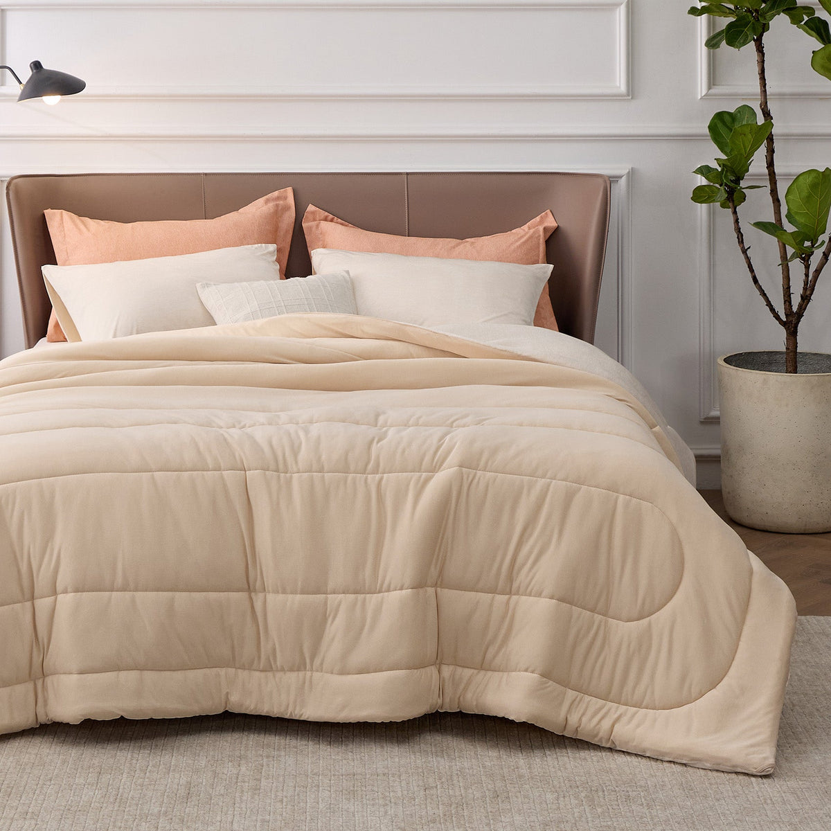 Bed Comforter, Reversible Warm and Cooling Set, Breathable Construction for Year-Round Bedroom Comfort and Restful Sleep image 8