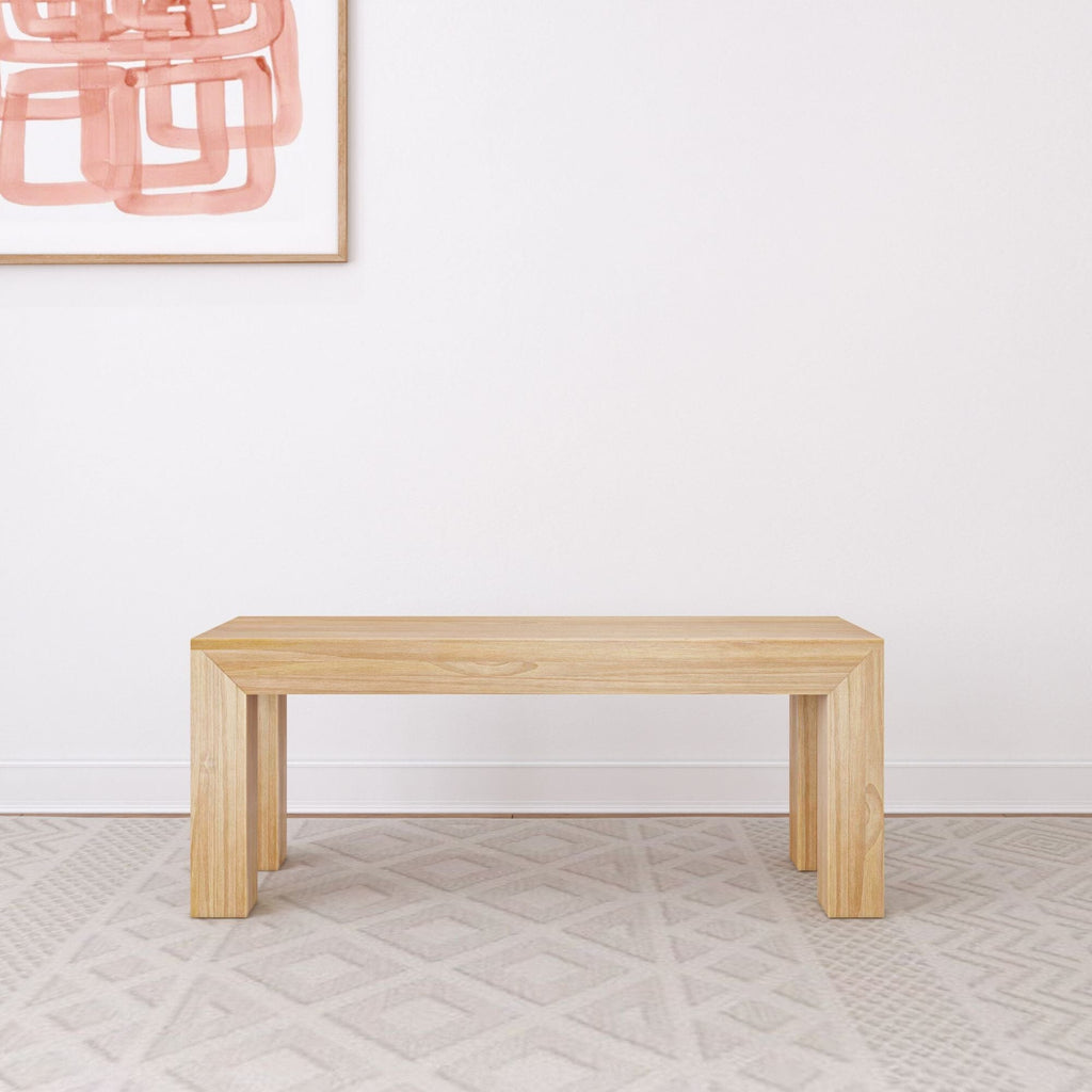 Dining Bench, Modern 49" for Dining Rooms, Kitchen Tables and Everyday Seating, 5 Color Options image 8