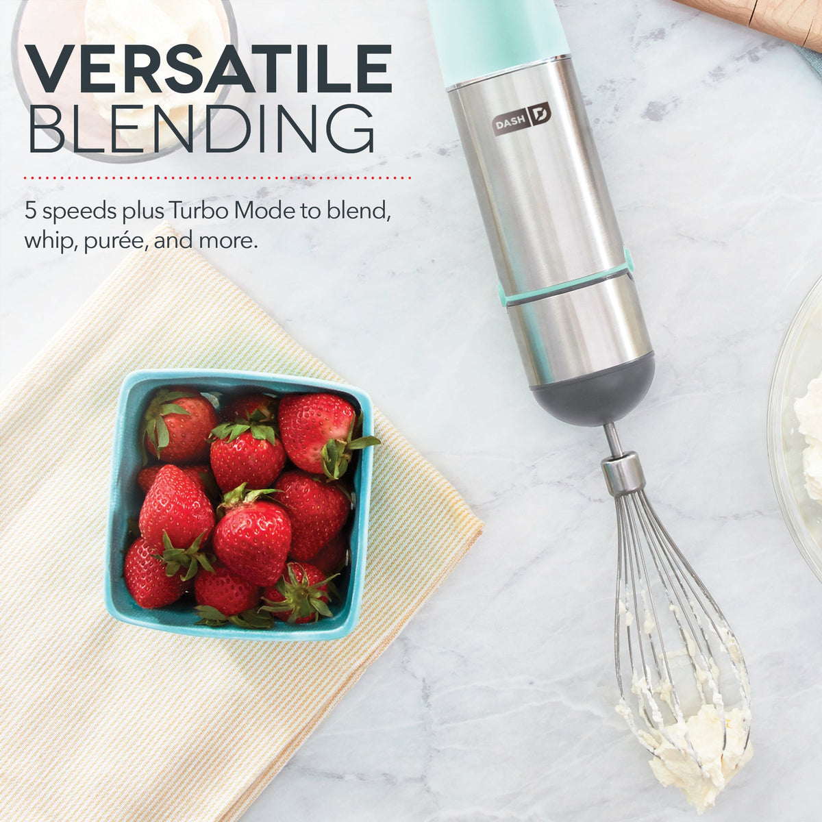 Kitchen Blender Accessory, Chef Series Hand, Stainless Steel Construction for Smoothies, Sauces and Everyday Food Prep, 6 Color Options image 8