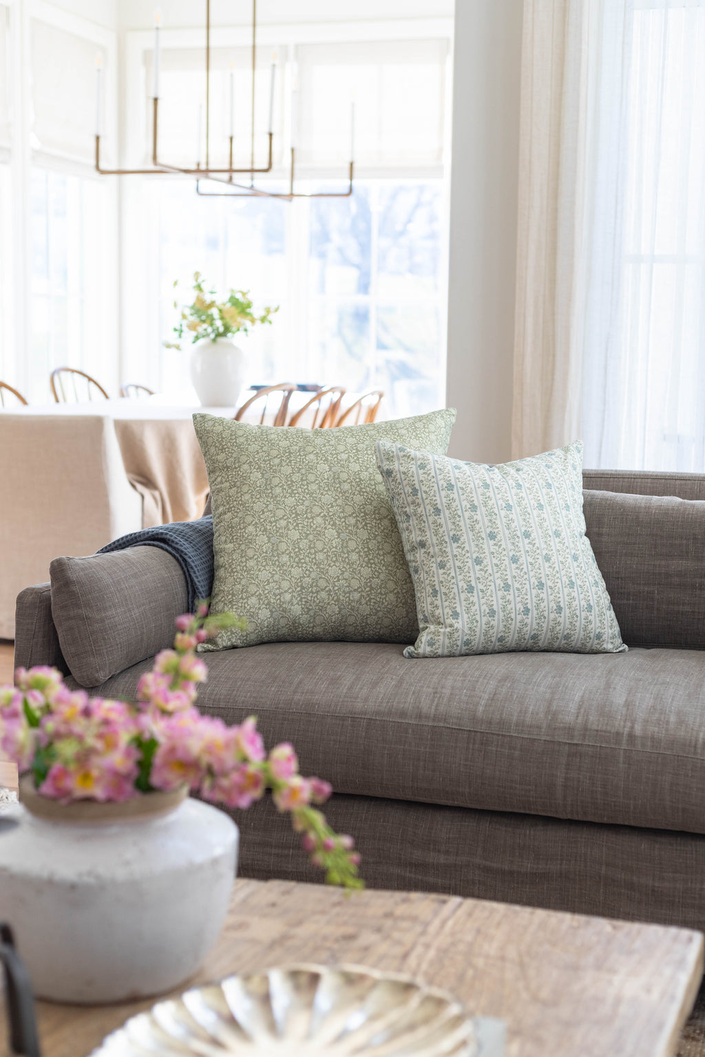 Decorative Pillow Cover Set, Eden 18" 22" 12x20" 12x40", Machine-Washable Care for Sofas, Beds and Living Room Accents, 4 Size Options image 8