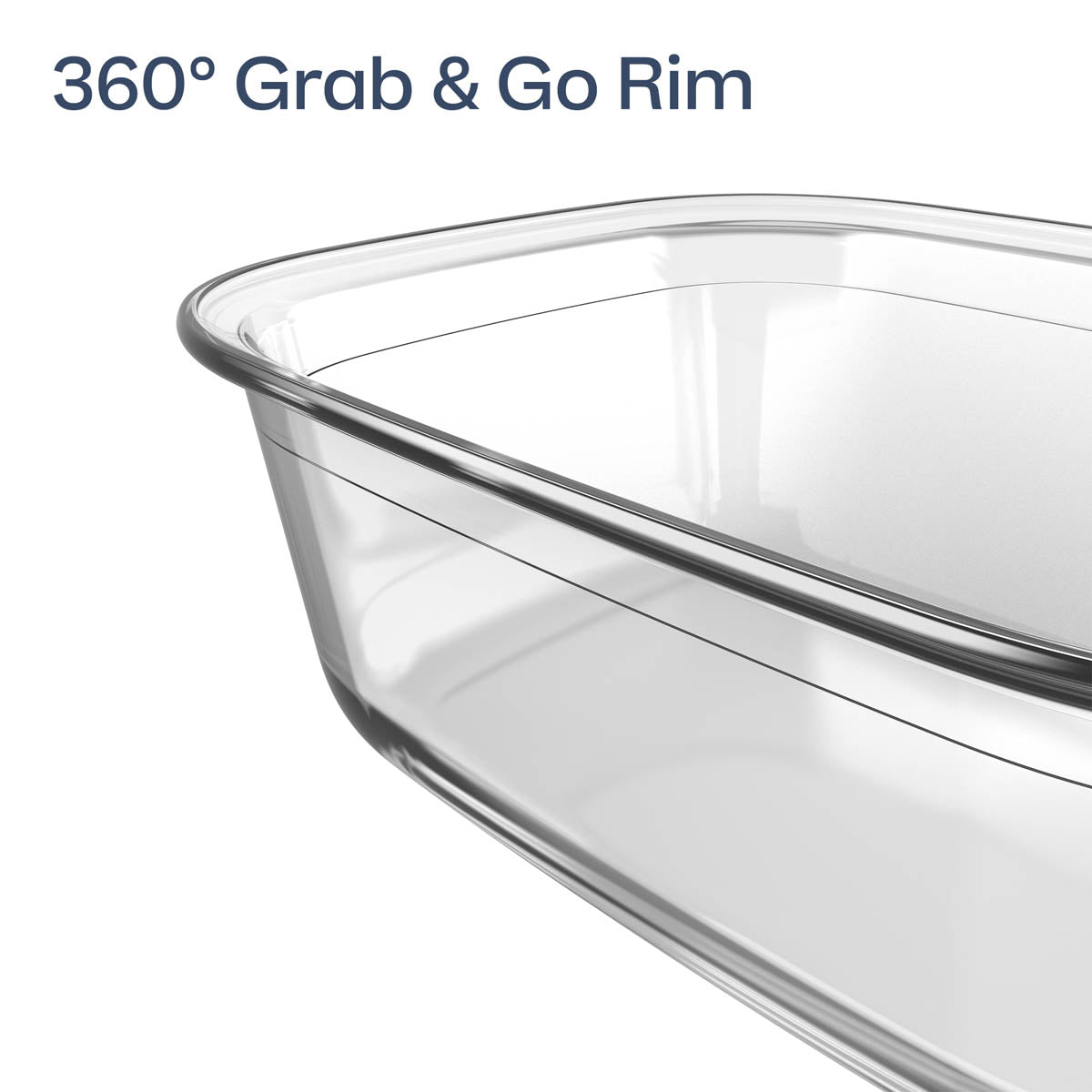 Food Storage Container, Voila Glass Rectangular Large for Lunches, Pantry Storage and Everyday Meals image 8