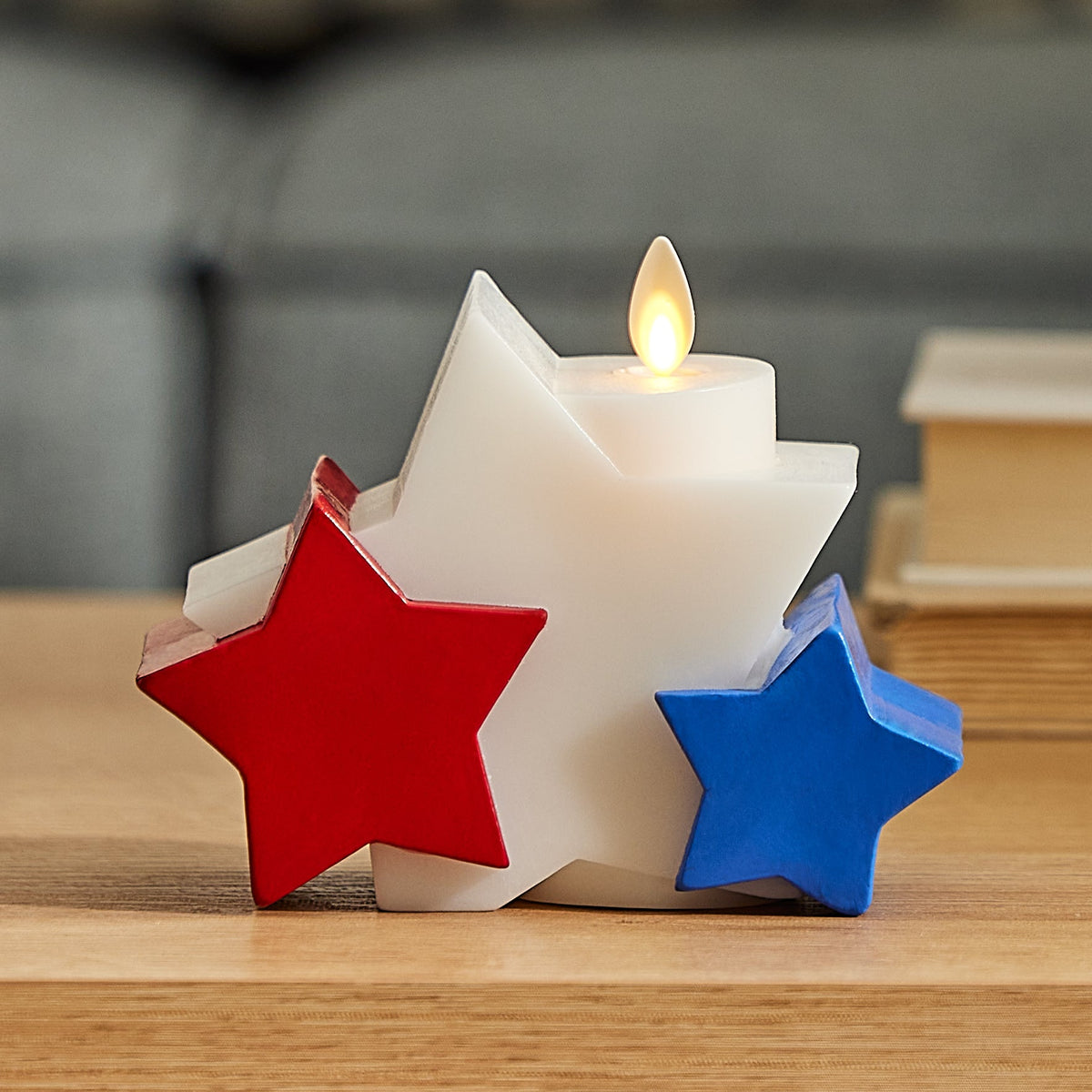 Flameless Candle, Bright White Liberty Stars for Bedrooms, Living Rooms and Everyday Candlelight Ambience image 8