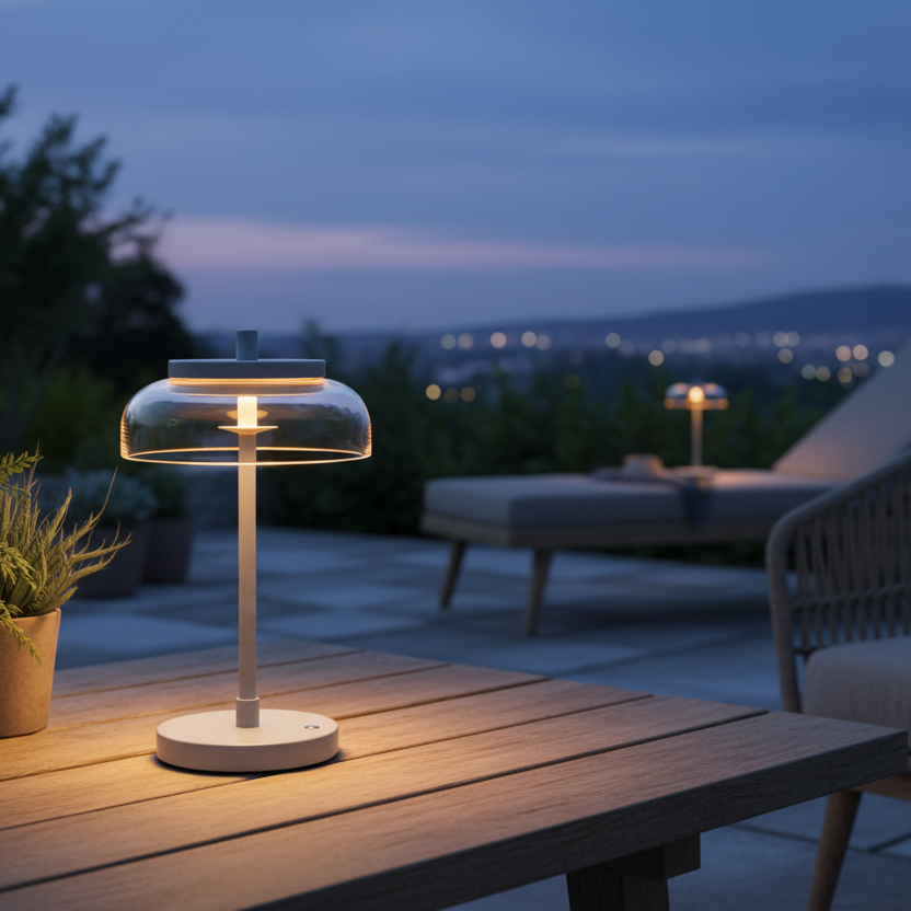 Portable Table Lamp, Vinaura for Desks, Side Tables and Warm Room Lighting, 3 Color Options image 8
