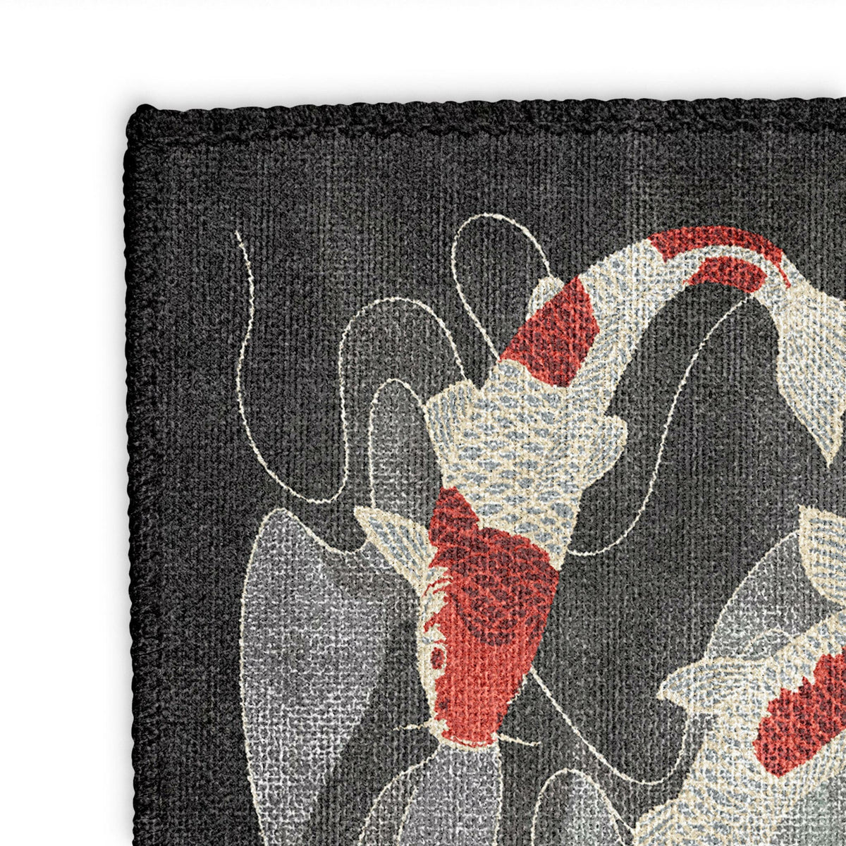 Area Rug, Koi Pond Charcoal for Living Rooms, Bedrooms and Entryways, 8 Size Options, Designed for Hallways, Dining Spaces and Home Decor image 8