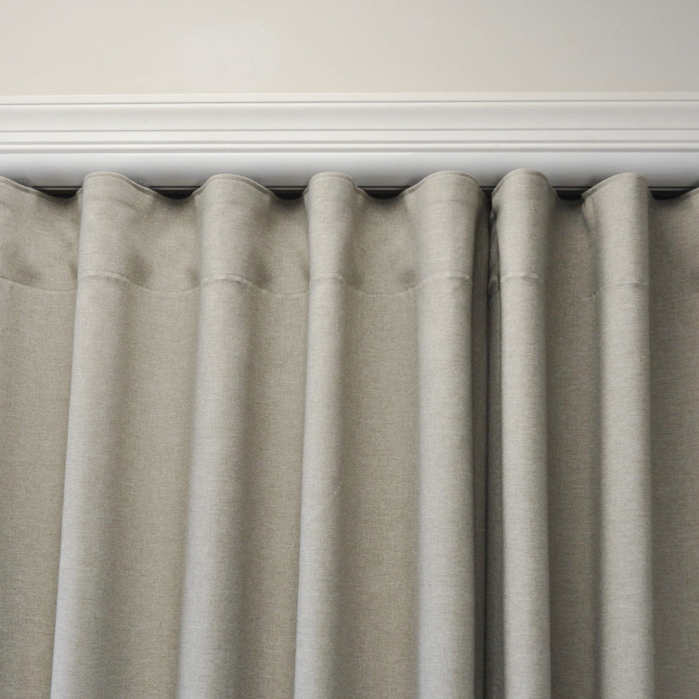Window Curtain, Ripplefold Single Double Invisible Track Sets for Bedrooms, Living Rooms and Home Privacy, 5 Sizes and 3 Colors image 8