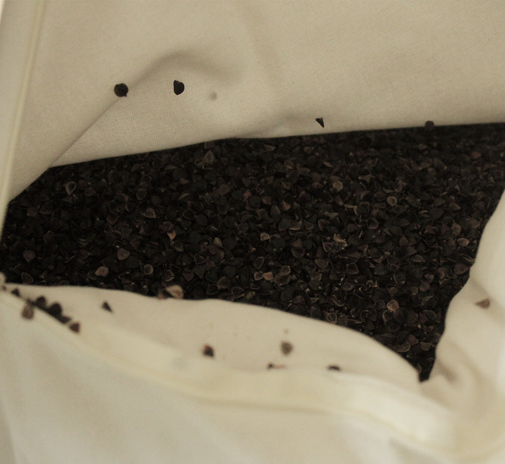 Bed Pillow, Hybrid : Natural Wool & Buckwheat, Organic Cotton Shell, Breathable Construction for Sleeping, Reading and Bedroom Comfort image 8