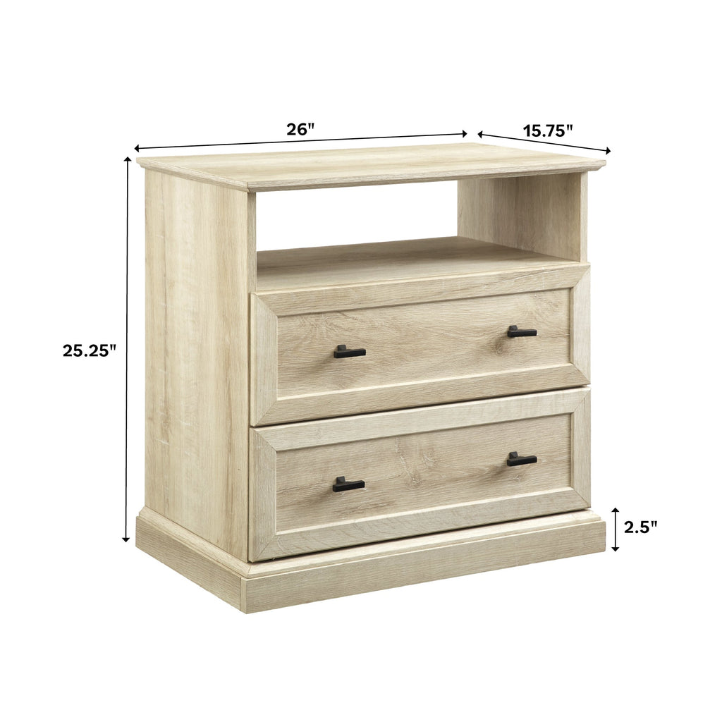Nightstand, Clyde Classic 2 Drawer Side Table for Bedside Storage, Bedroom Organization and Guest Rooms, 2 Color Options image 8