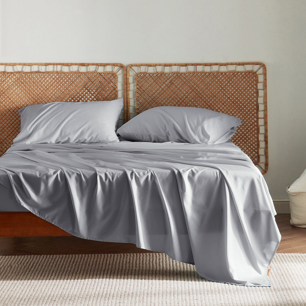 Bed Sheet Set, Rayon Derived from Bamboo, Cooling Comfort, Breathable Construction for Everyday Bedroom Comfort and Guest Rooms image 8