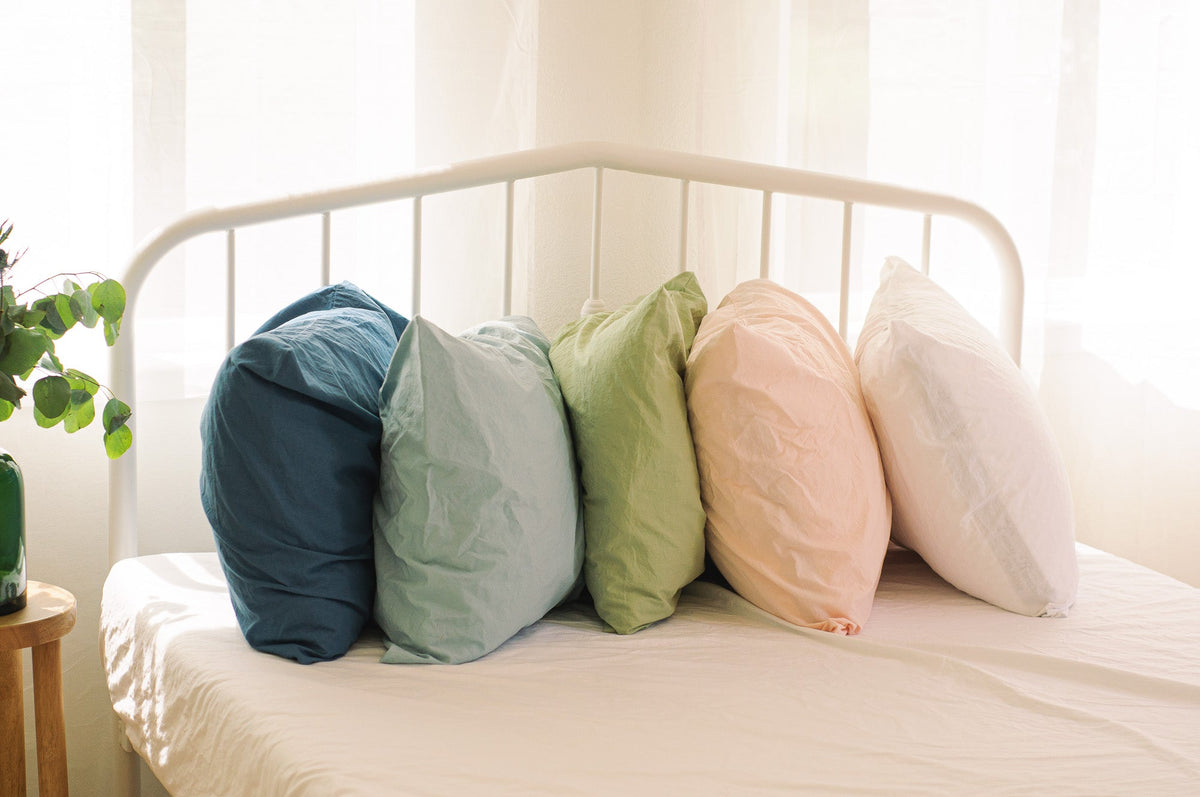 Pillowcase Set, Crinkle Percale Organic Cotton, Breathable Construction for Everyday Bedding and Bedroom Refreshes, 2 Sizes and 5 Colors image 8
