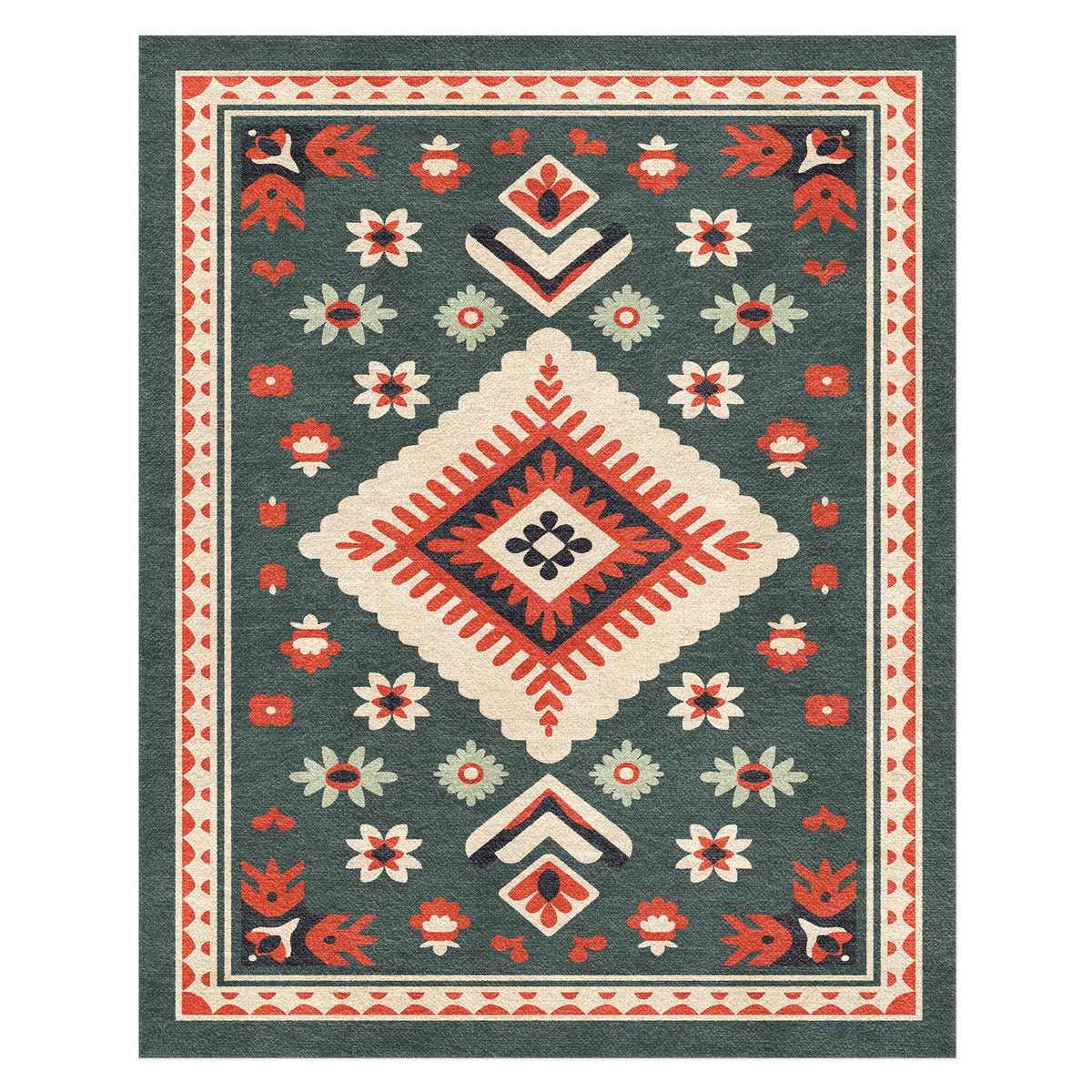 Area Rug, Solano Sage & Terracotta for Hallways, Dining Spaces and Home Decor, 10 Size Options image 8