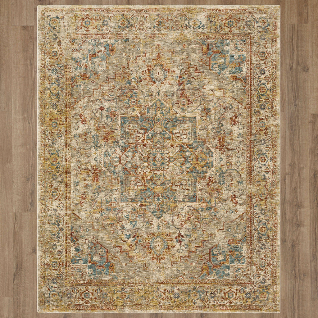 Area Rug, Marash Ezine Cream for Living Rooms, Bedrooms and Entryways, 7 Size Options, Designed for Hallways, Dining Spaces and Home Decor image 8