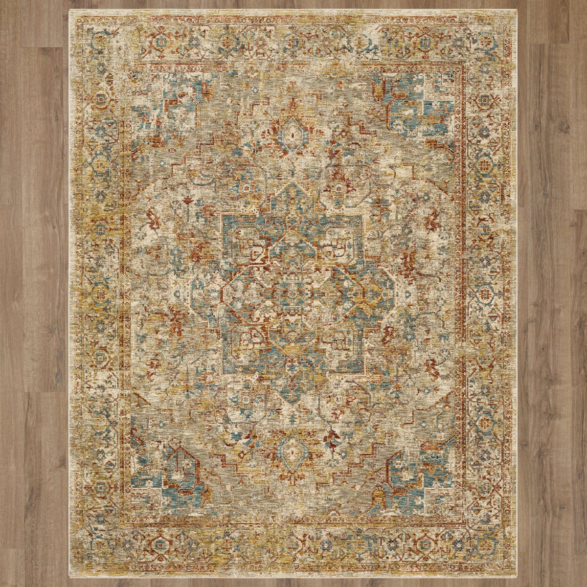 Area Rug, Marash Ezine Cream for Living Rooms, Bedrooms and Entryways, 7 Size Options, Designed for Hallways, Dining Spaces and Home Decor image 8