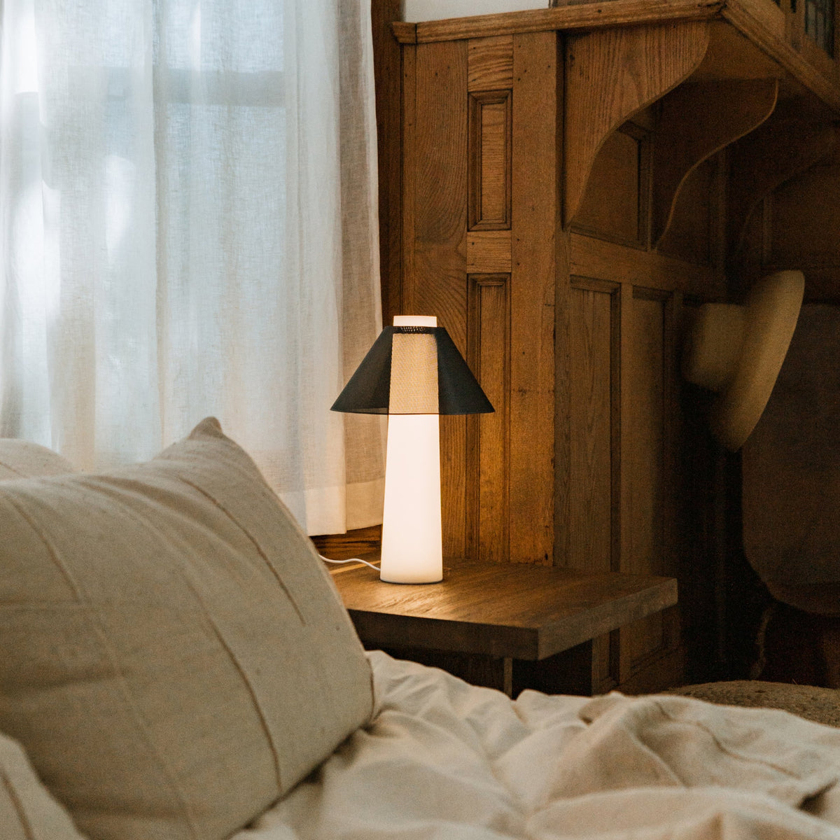 Home Lighting, Refurbished Lamp for Desks, Side Tables and Warm Room Lighting, 6 Color Options image 8
