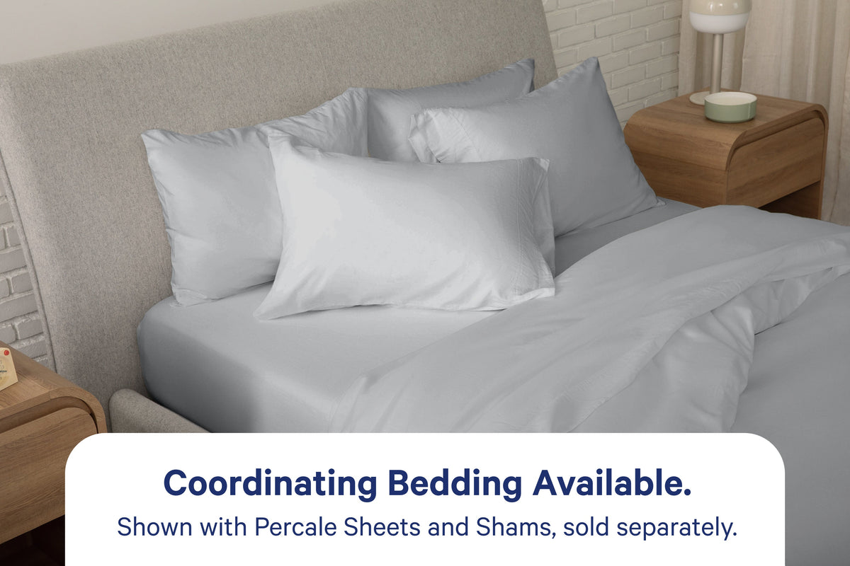 Duvet Cover, Percale for Bedroom Layering, Comforter Covers and Everyday Bedding, 3 Sizes and 6 Colors image 8