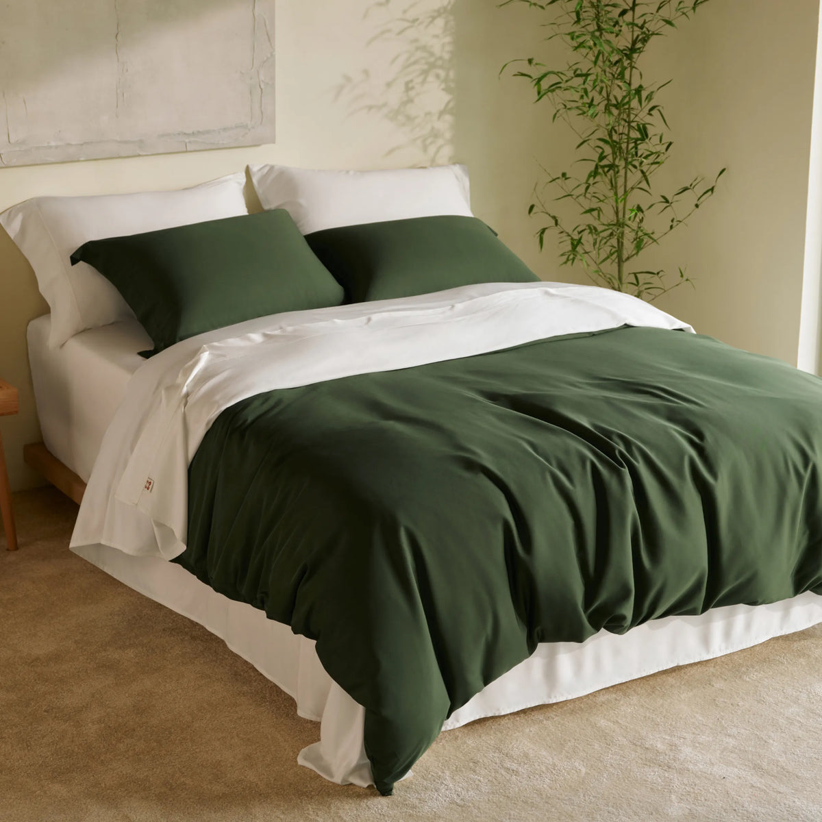 Bed Sheet Set, BareNights Viscose Derived from Bamboo, Breathable Construction for Everyday Bedroom Comfort and Guest Rooms image 8