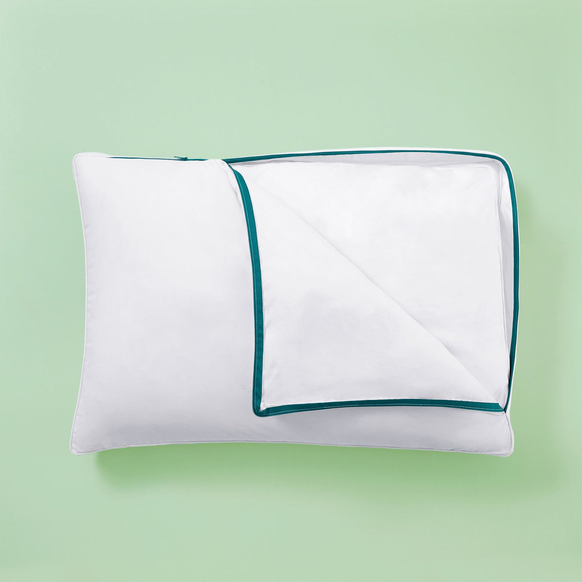 Bed Pillow, Downcle Made in USA Sustainable Down, Adjustable Design for Everyday Sleep and Guest Room Bedding, 2 Size Options image 8