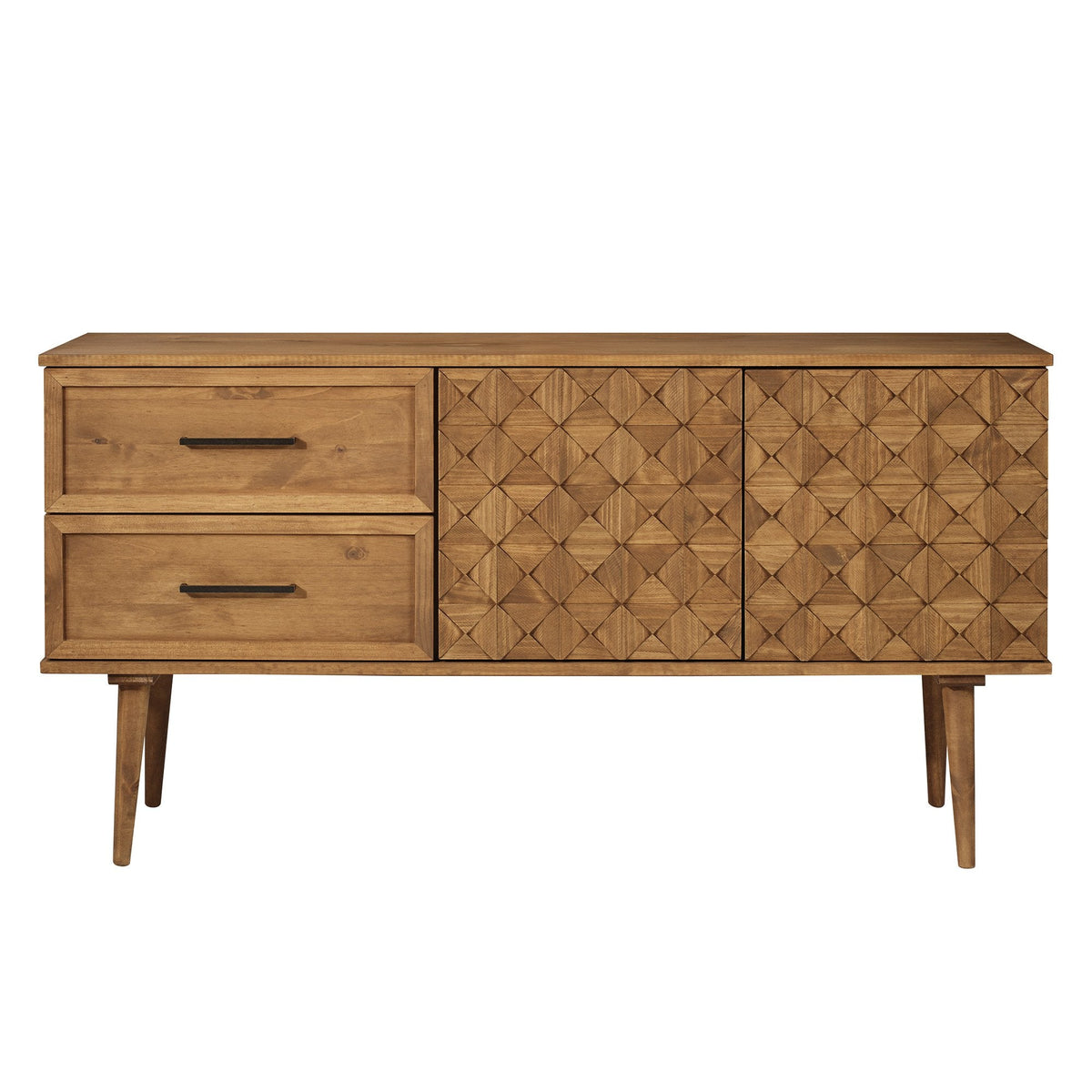 TV Stand, Tessa Solid Wood Prism Sideboard, Adjustable Design for Living Rooms, Media Storage and Home Entertainment image 8