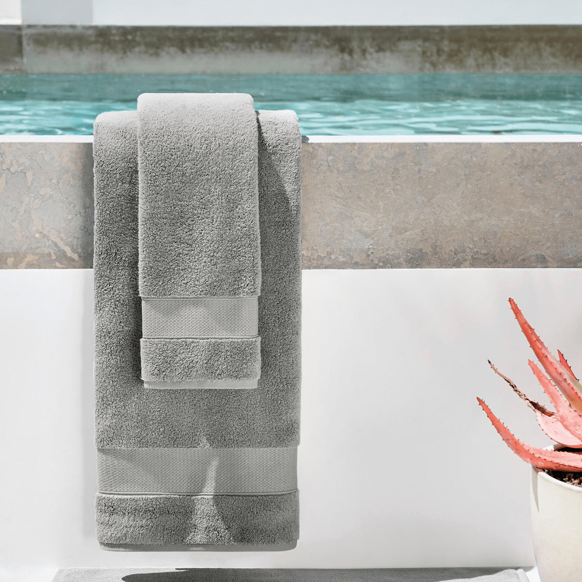 Bath Linen, Plush Towel Collection for Daily Bathroom Routines and Guest Baths, 5 Sizes and 15 Colors image 8