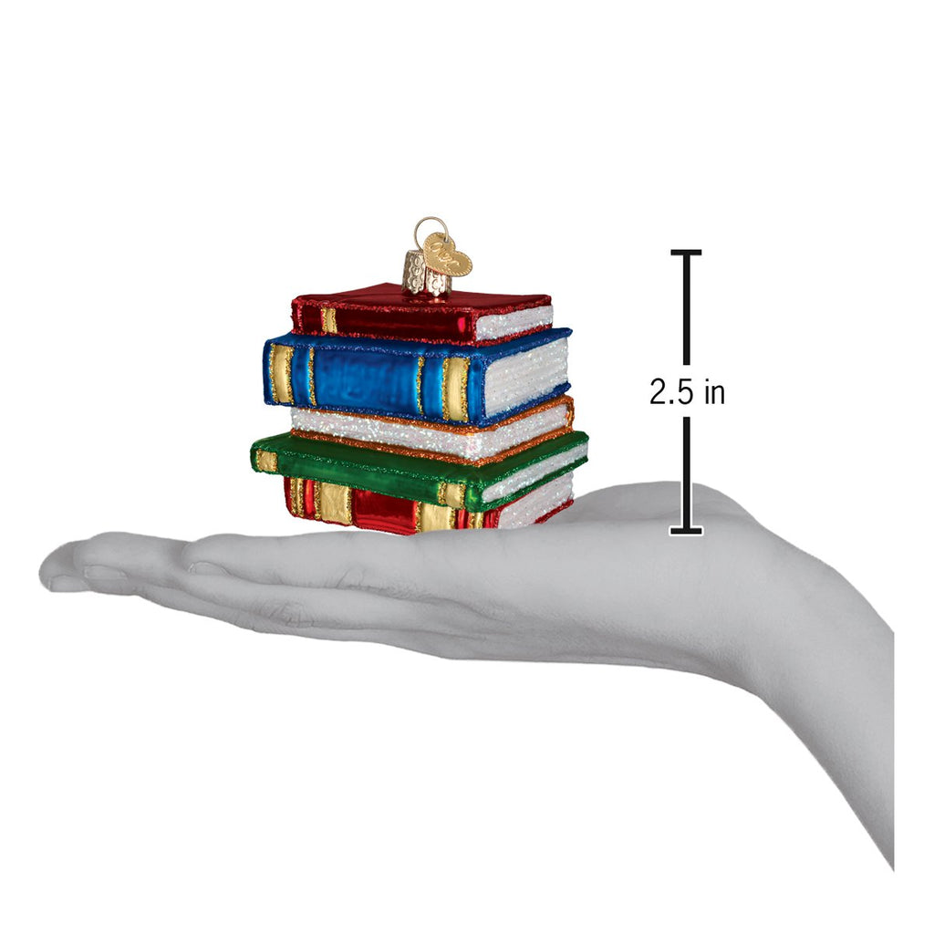Seasonal Home Decor, Stack Of Books Ornament for Mantels, Tables and Seasonal Decorating, Designed for Everyday Home Use image 8
