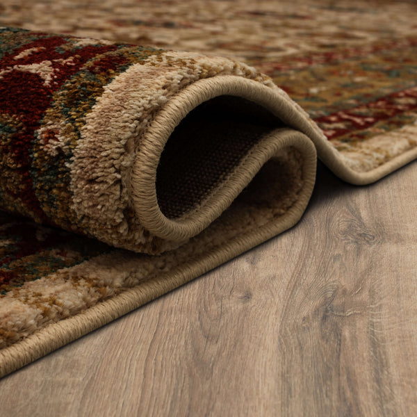 Area Rug, Spice Market Keralam Cream for Living Rooms, Bedrooms and Entryways, 5 Size Options image 8