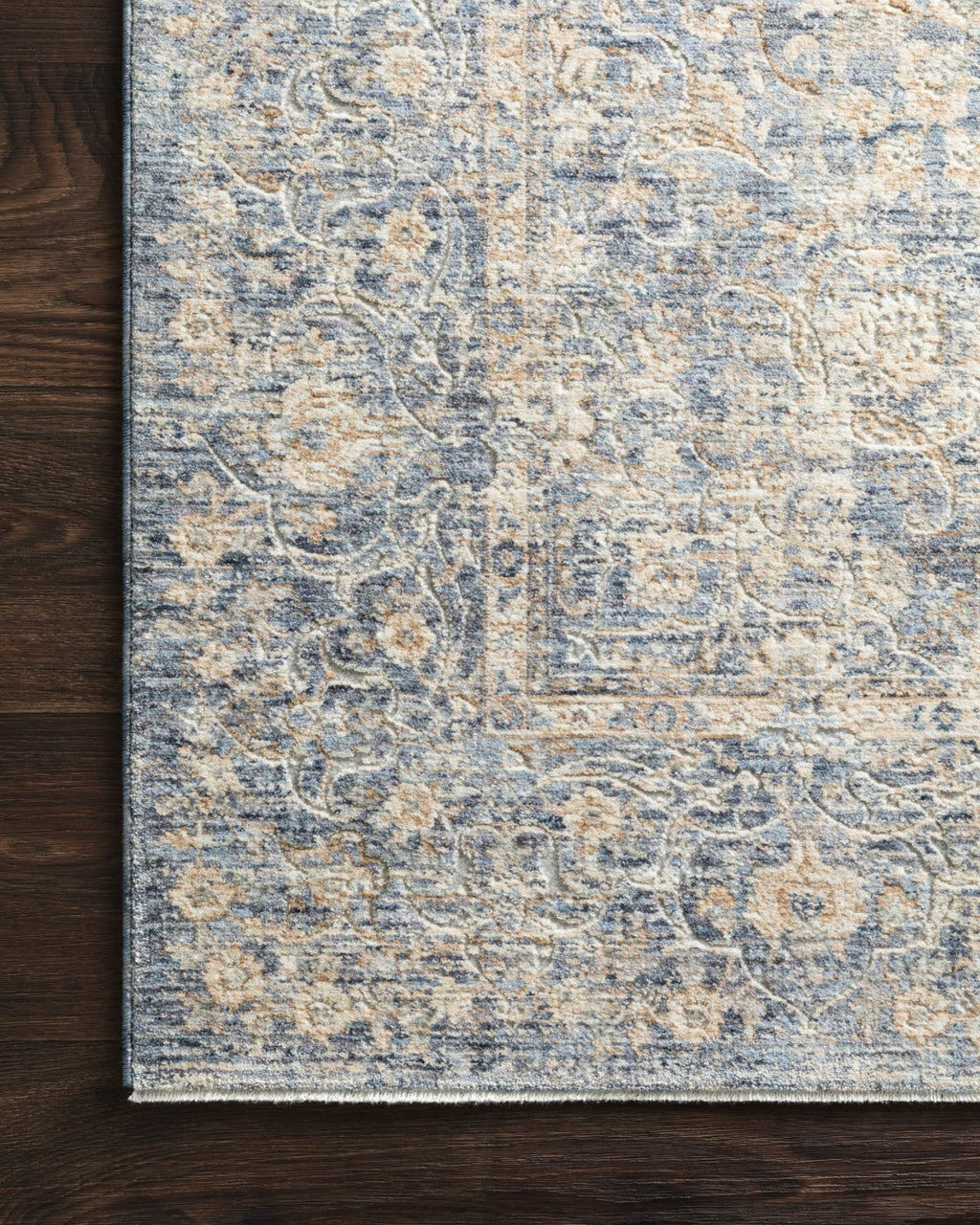 Kitchen Cookware, Pandora PAN 01 Blue Gold Area Rug for Everyday Meals and Home Cooking, 13 Size Options image 8