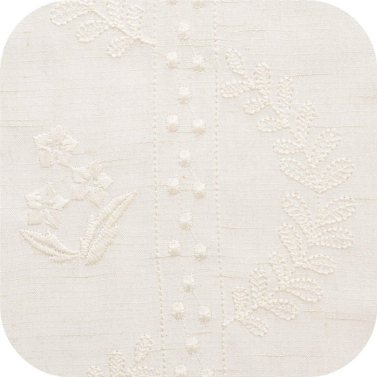 Window Curtain, Embroidered Vine Floral Linen Curtains (2, Lightweight Design for Bedrooms, Living Rooms and Home Privacy image 8
