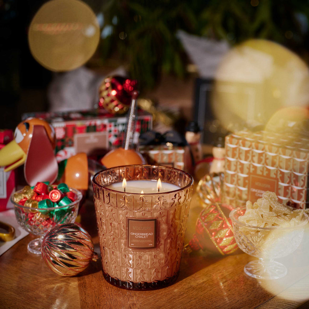 Decorative Candle, Gingerbread Chalet Small Jar for Entryways, Mantels and Everyday Home Ambience image 8