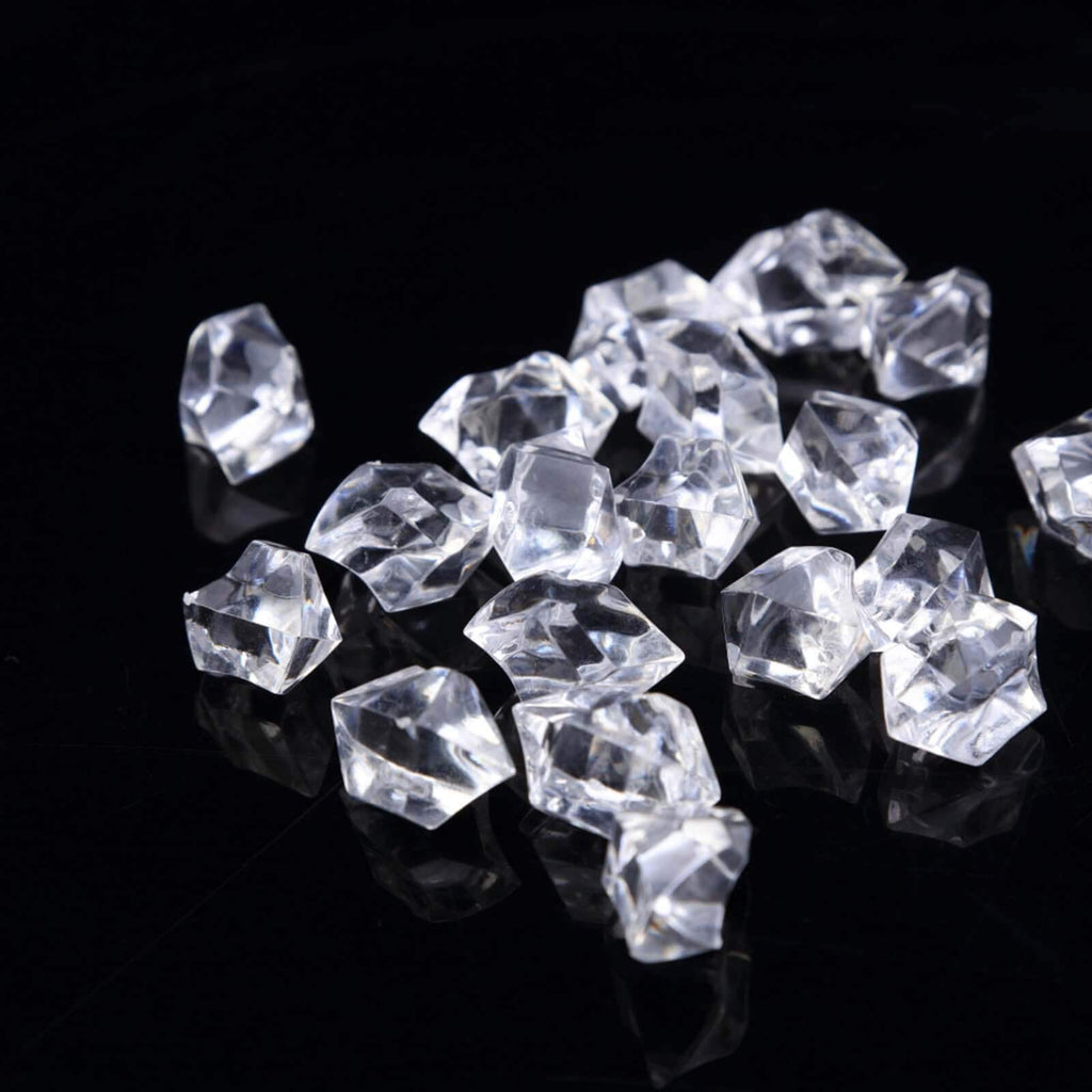 Decorative Vase, 300 Pcs Clear Acrylic Ice Bead Fillers Large for Flowers, Shelves and Living Spaces image 8