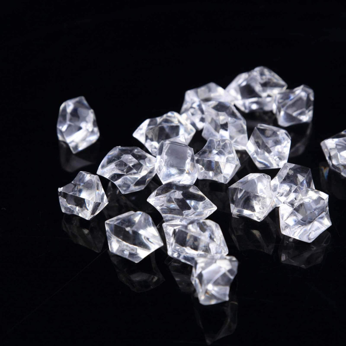 Decorative Vase, 300 Pcs Clear Acrylic Ice Bead Fillers Large for Flowers, Shelves and Living Spaces image 8