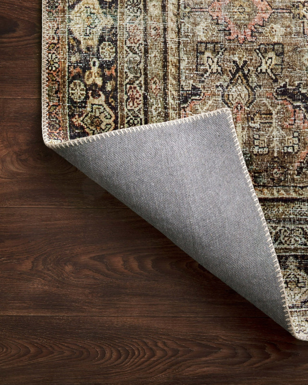 Area Rug, Layla LAY 03 Olive Charcoal for Hallways, Dining Spaces and Home Decor, 11 Size Options image 8