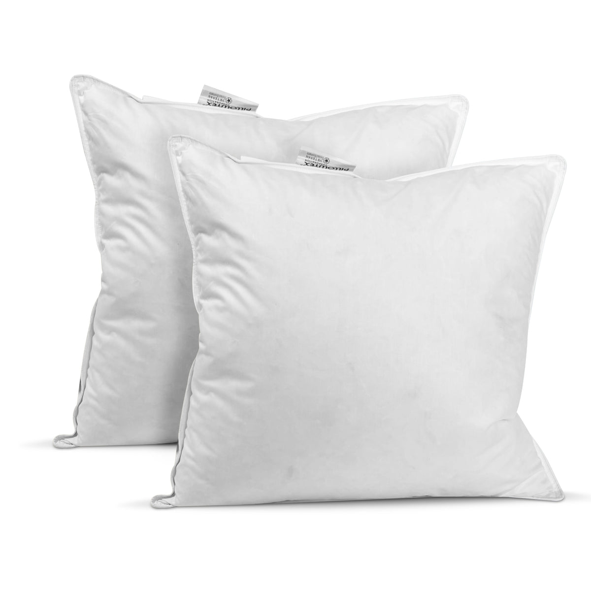 Bed Pillow, Insert White Duck Feather & Down, Machine-Washable Care for Sleeping, Reading and Bedroom Comfort, 14 Size Options image 8