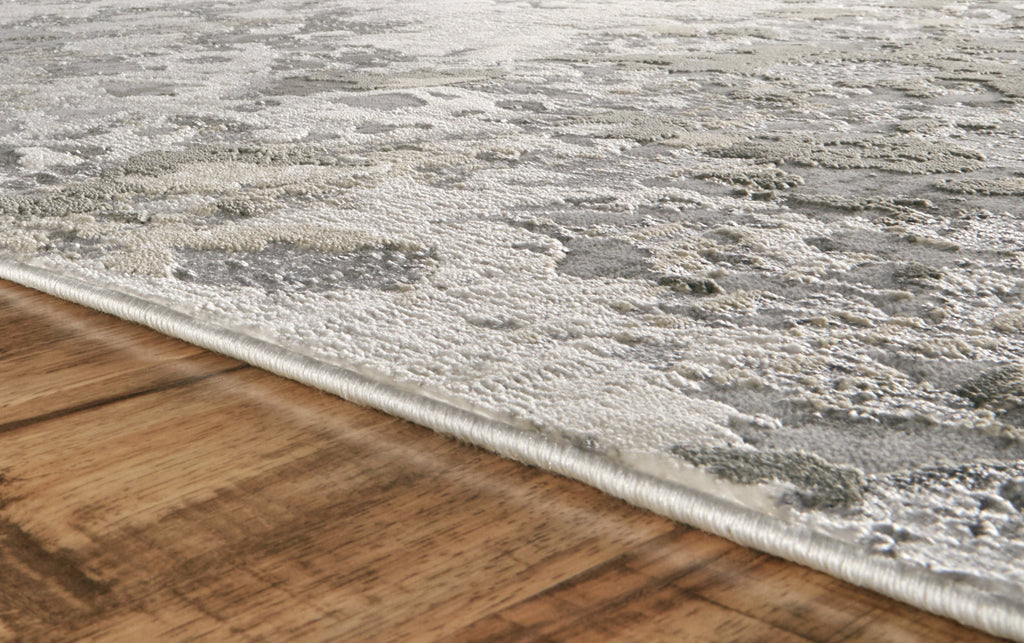 Area Rug, Micah 3336F Silver Gray, Stain-Resistant Finish for Living Rooms, Bedrooms and Entryways, 11 Size Options image 8