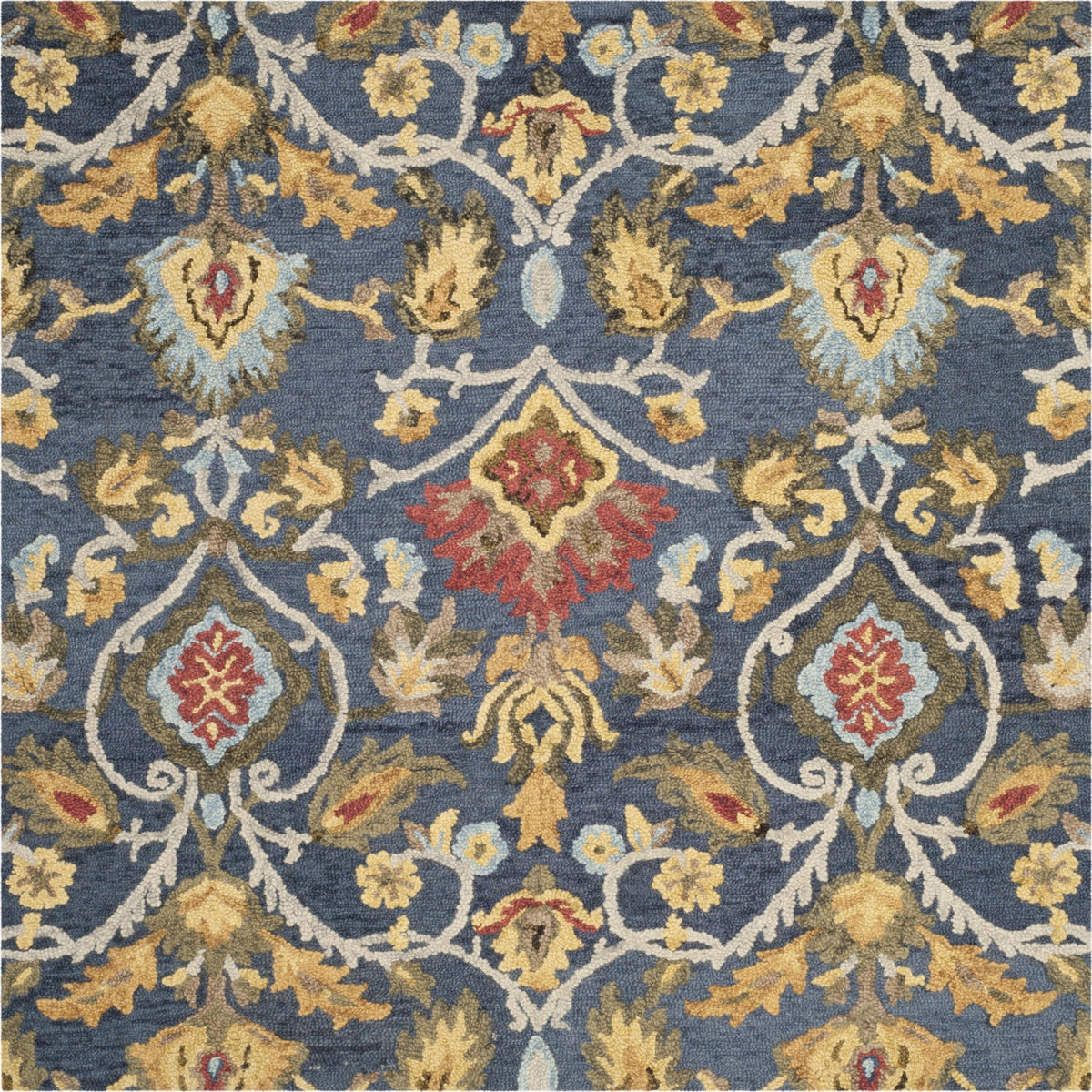 Area Rug, Blossom 402 Navy Multi for Living Rooms, Bedrooms and Entryways, 16 Size Options image 8