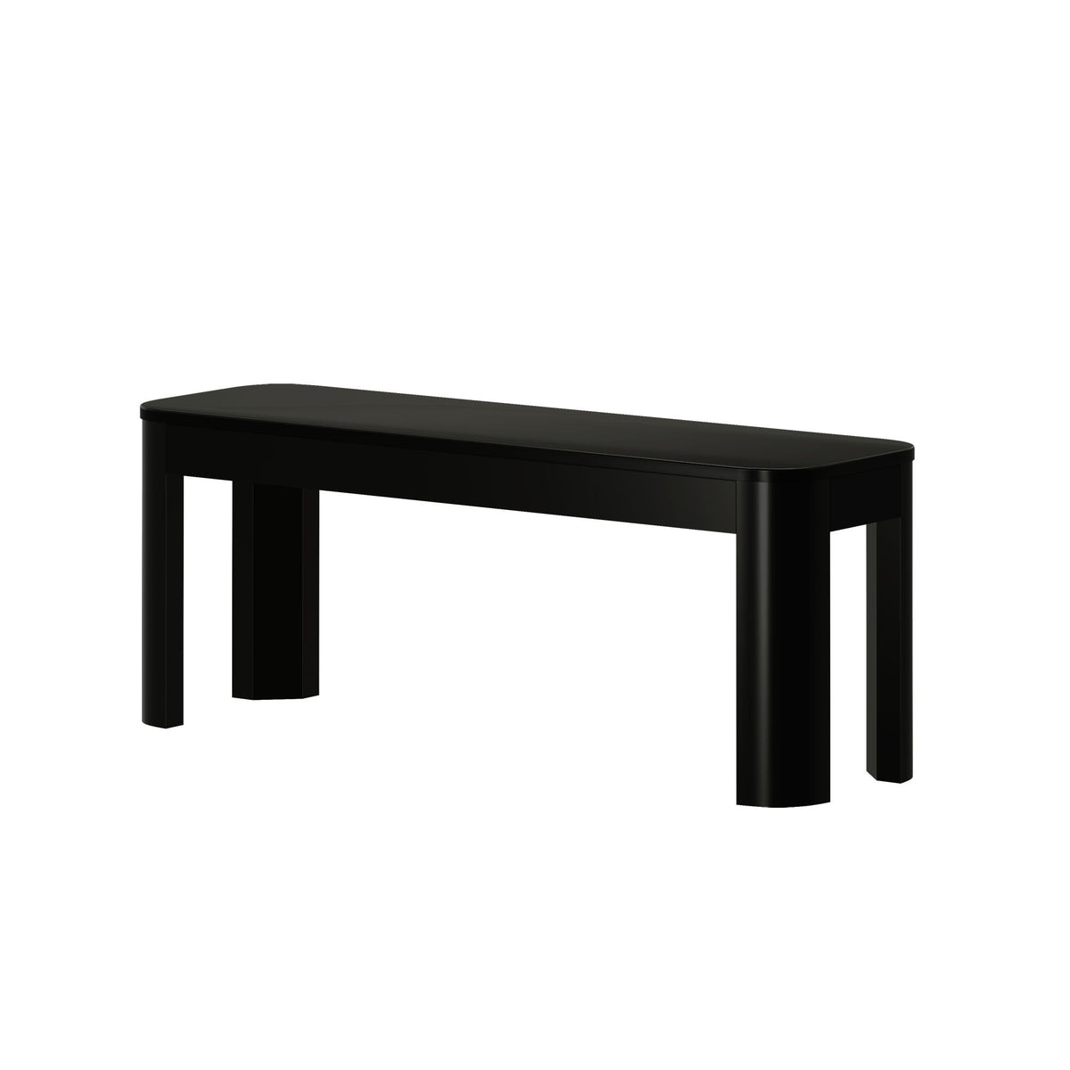 Dining Bench, Contour 46", Solid Wood Construction for Dining Rooms, Kitchen Tables and Everyday Seating, 2 Sizes and 3 Colors image 8