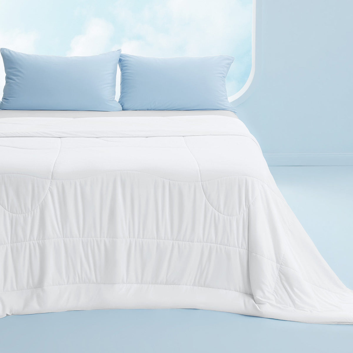 Bed Comforter, Reversible Cooling, Lightweight Design for Year-Round Bedroom Comfort and Restful Sleep, 7 Sizes and 4 Colors image 8