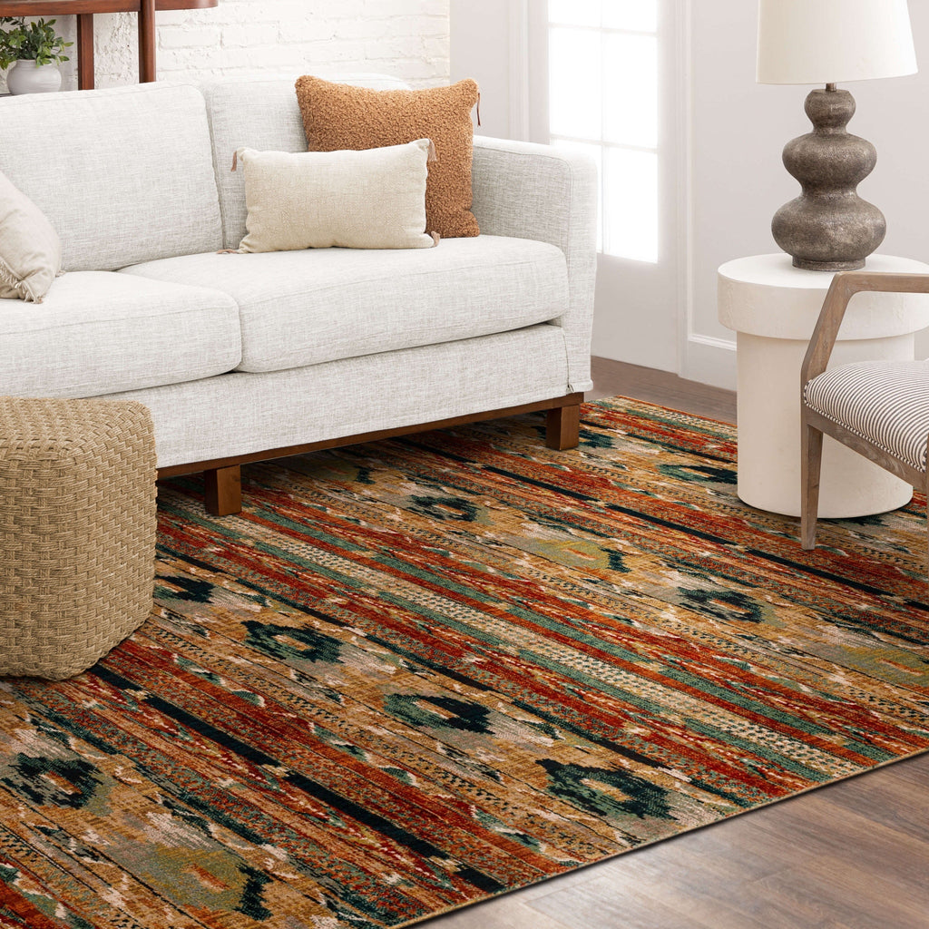 Area Rug, Spice Market Infused Aquamarine for Living Rooms, Bedrooms and Entryways, 16 Size Options image 9