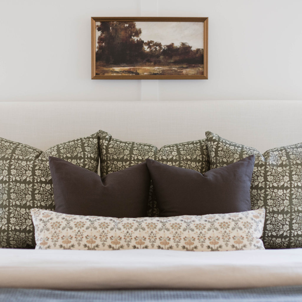 Decorative Pillow Cover, Fannie Lumbar 12x20" 12x40" for Sofas, Beds and Living Room Accents image 9