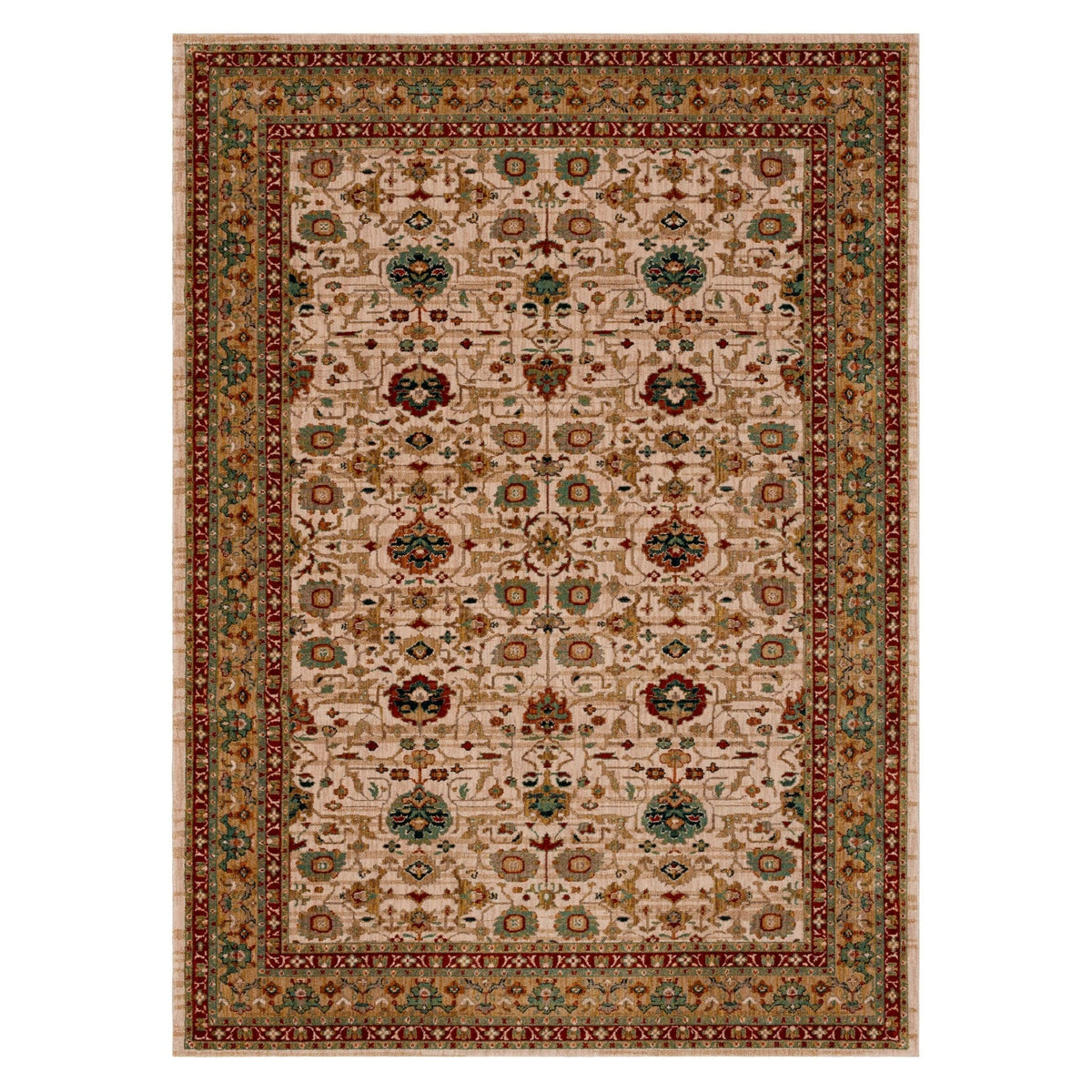 Area Rug, Spice Market Keralam Cream for Living Rooms, Bedrooms and Entryways, 5 Size Options image 9