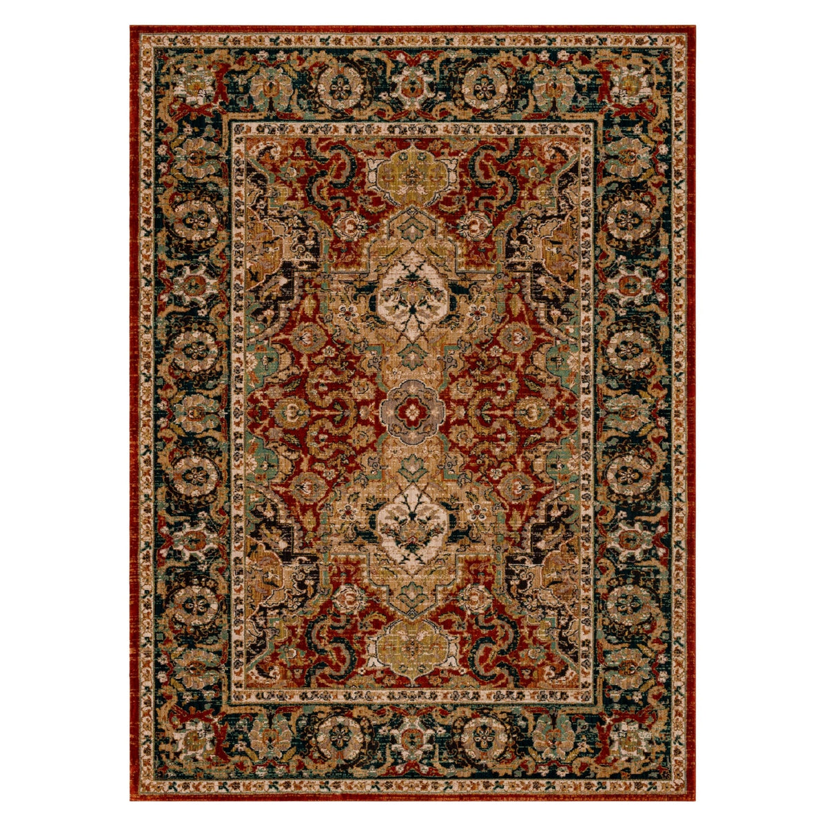 Area Rug, Spice Market Dhahar Garnet for Hallways, Dining Spaces and Home Decor, 5 Size Options image 9