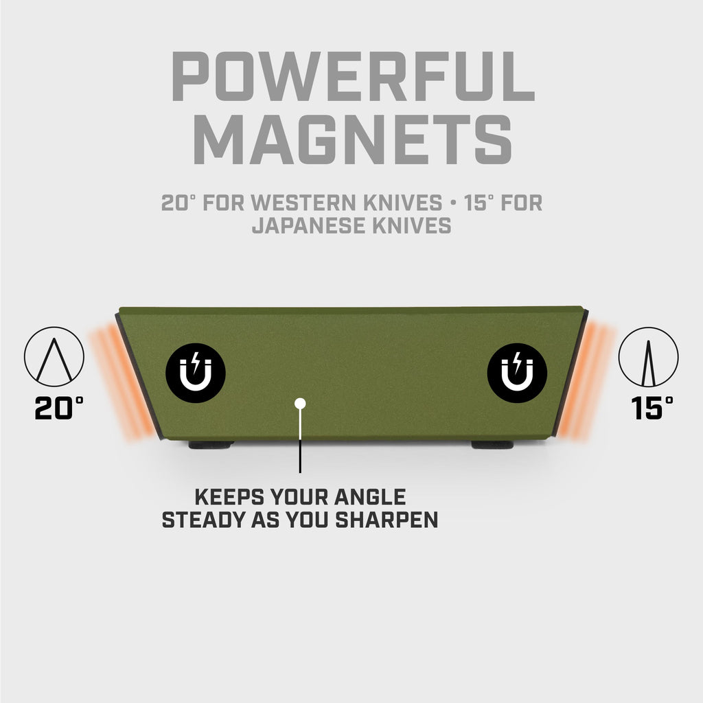Rolling Knife Sharpener, Pro Diamond Set Forest Green for Everyday Meal Prep and Home Kitchens image 9