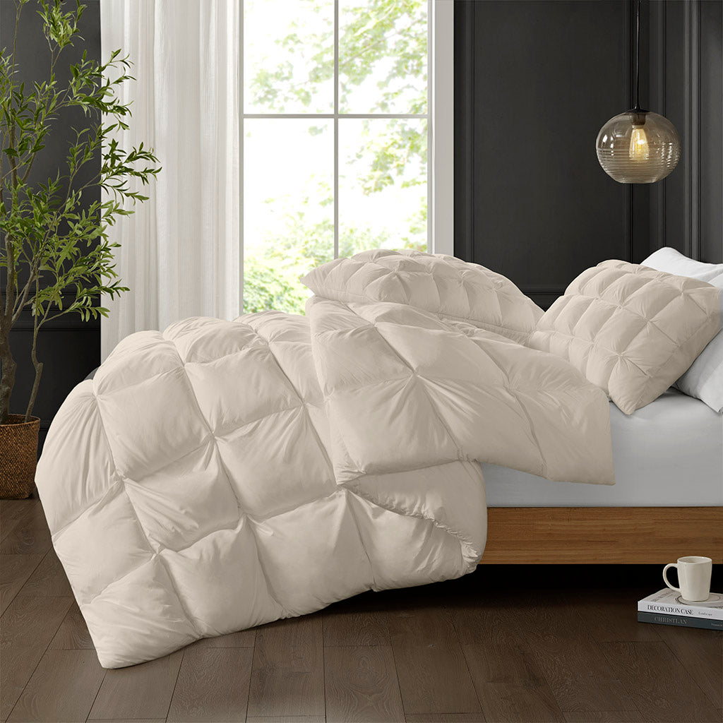 Down & Feather Comforter, Stay Puffed Overfilled Alternative, Breathable Construction for Everyday Bedding and Comfortable Sleep image 9