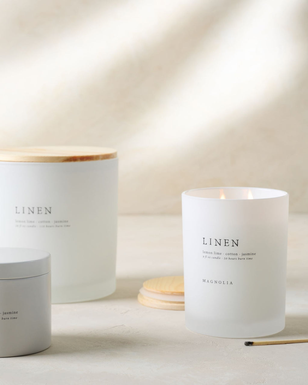 Decorative Candle, Linen for Entryways, Mantels and Everyday Home Ambience, 2 Size Options image 9