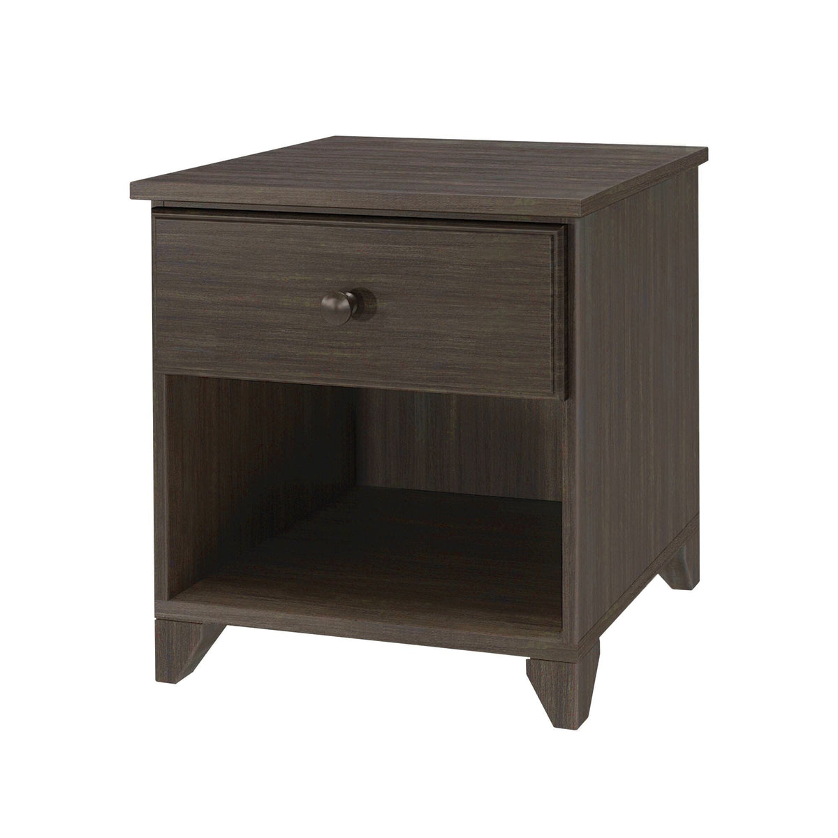 Nightstand, Classic with Shelf, Solid Wood Construction for Bedside Storage, Bedroom Organization and Guest Rooms, 3 Color Options image 9