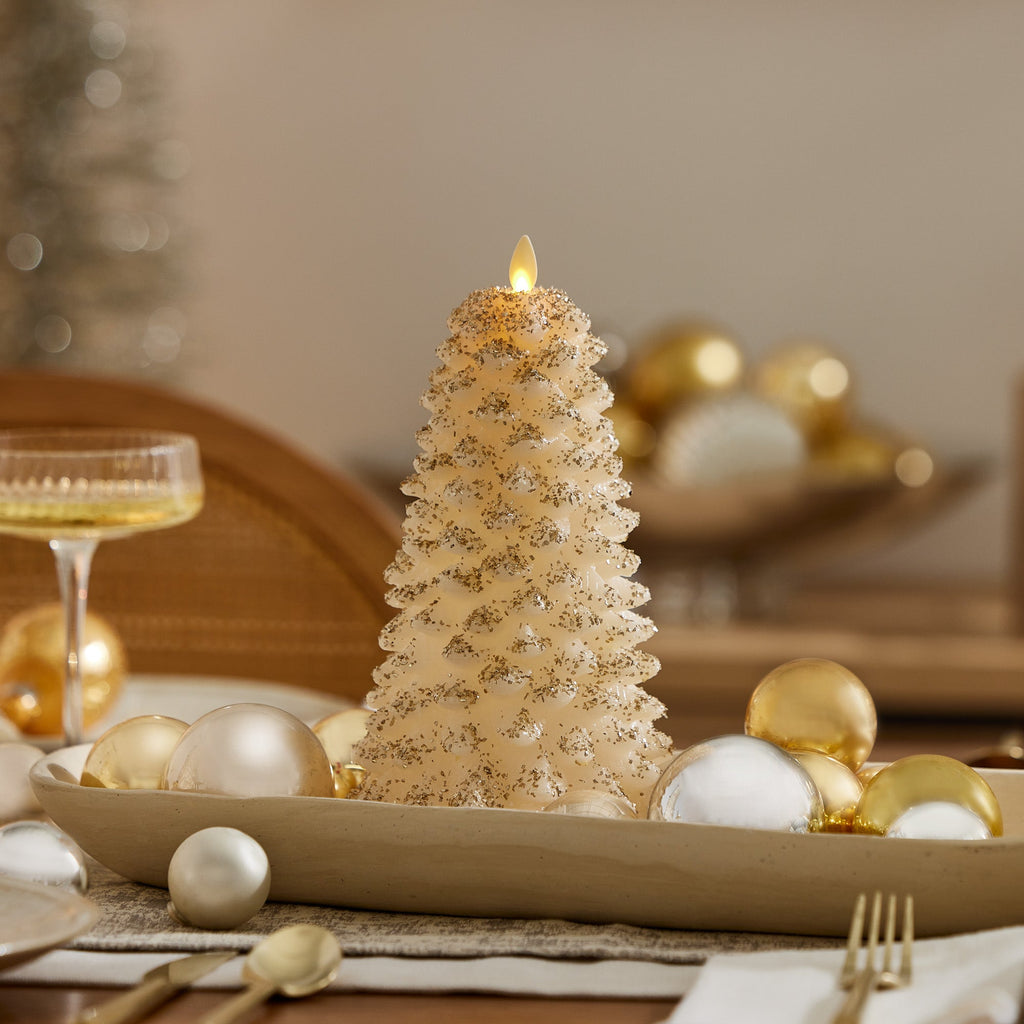 Flameless Candle, White Swan North Tree for Bedrooms, Living Rooms and Everyday Candlelight Ambience, 2 Size Options image 9