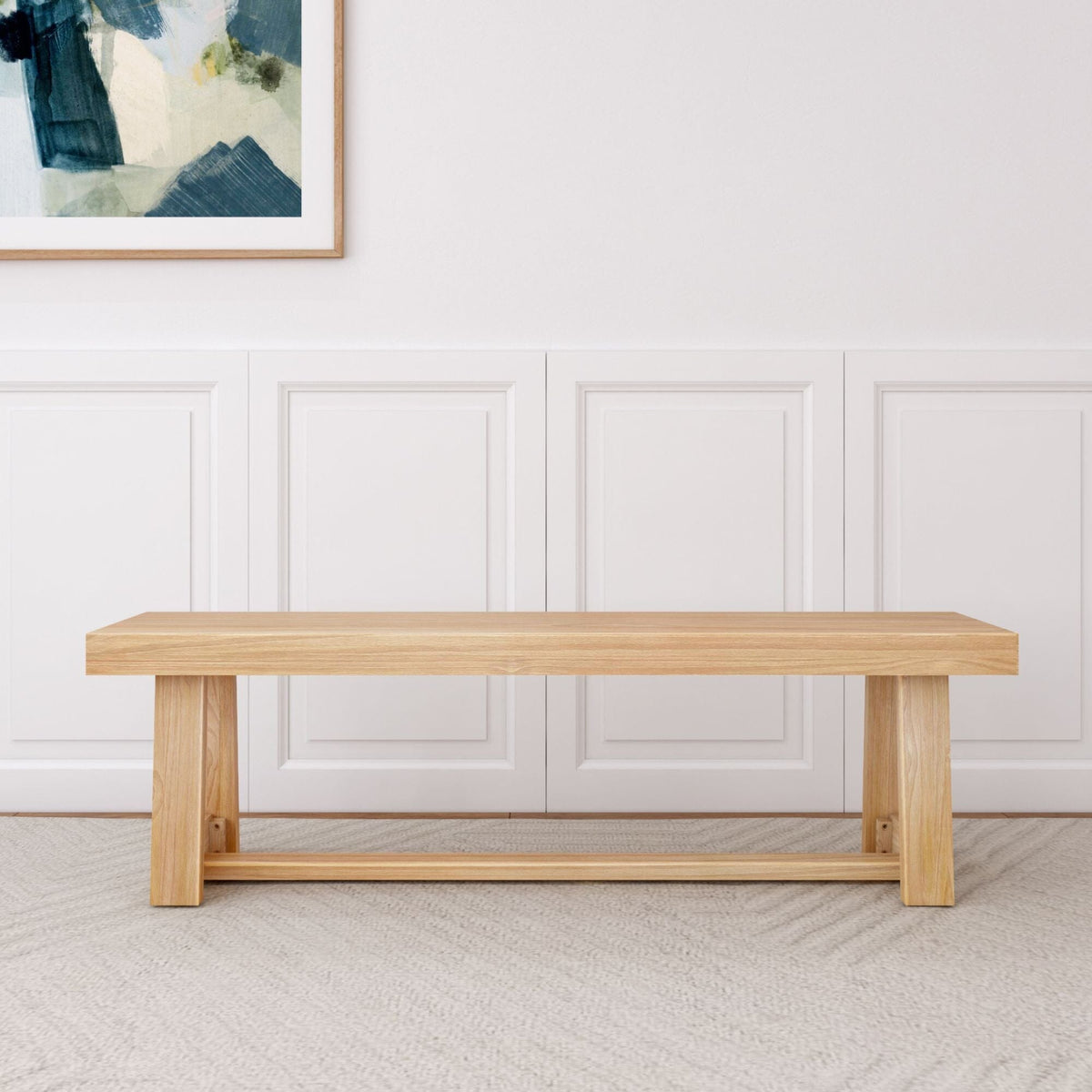 Dining Bench, Classic 60" for Dining Tables, Family Meals and Kitchen Seating, 4 Color Options image 9