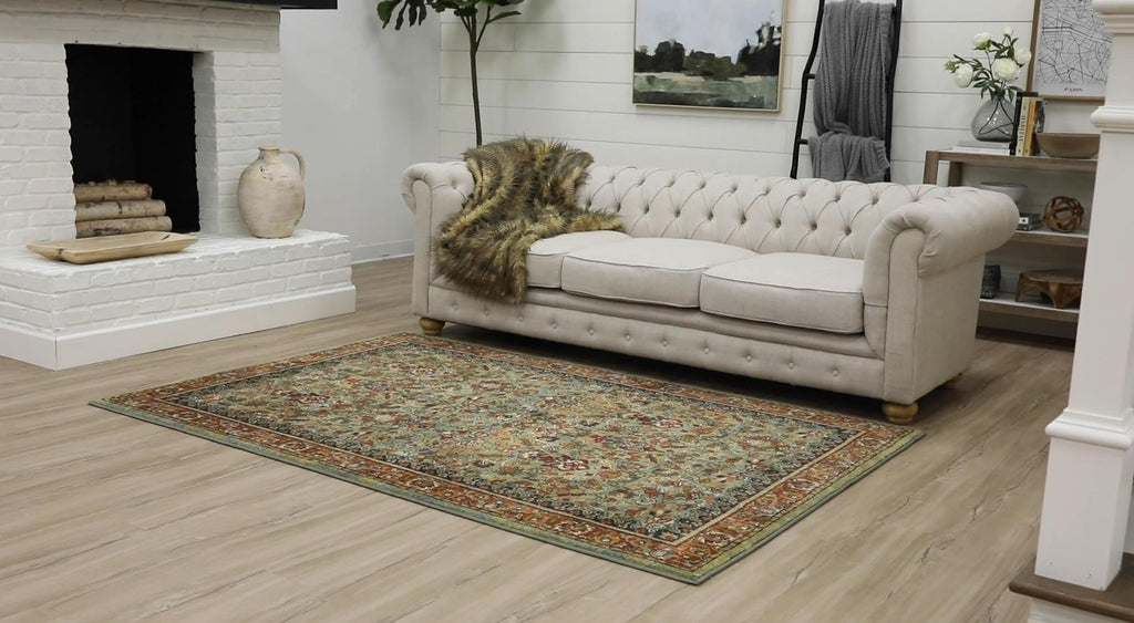 Area Rug, Spice Market Tigris Aquamarine for Living Rooms, Bedrooms and Entryways, 5 Size Options image 9